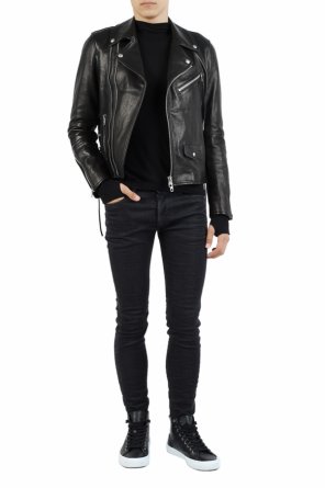 Leather biker jacket, zdjęcie 2 Leather biker jacket od Diesel Black Gold for VITKAC